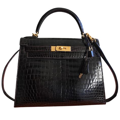 hermes black leather bags|exotic leather bags Hermes.